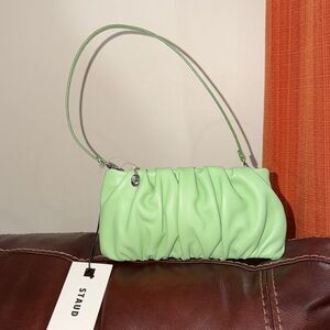 🔥🔥🔥NEW Staud Green Leather Bean Shoulder Bag